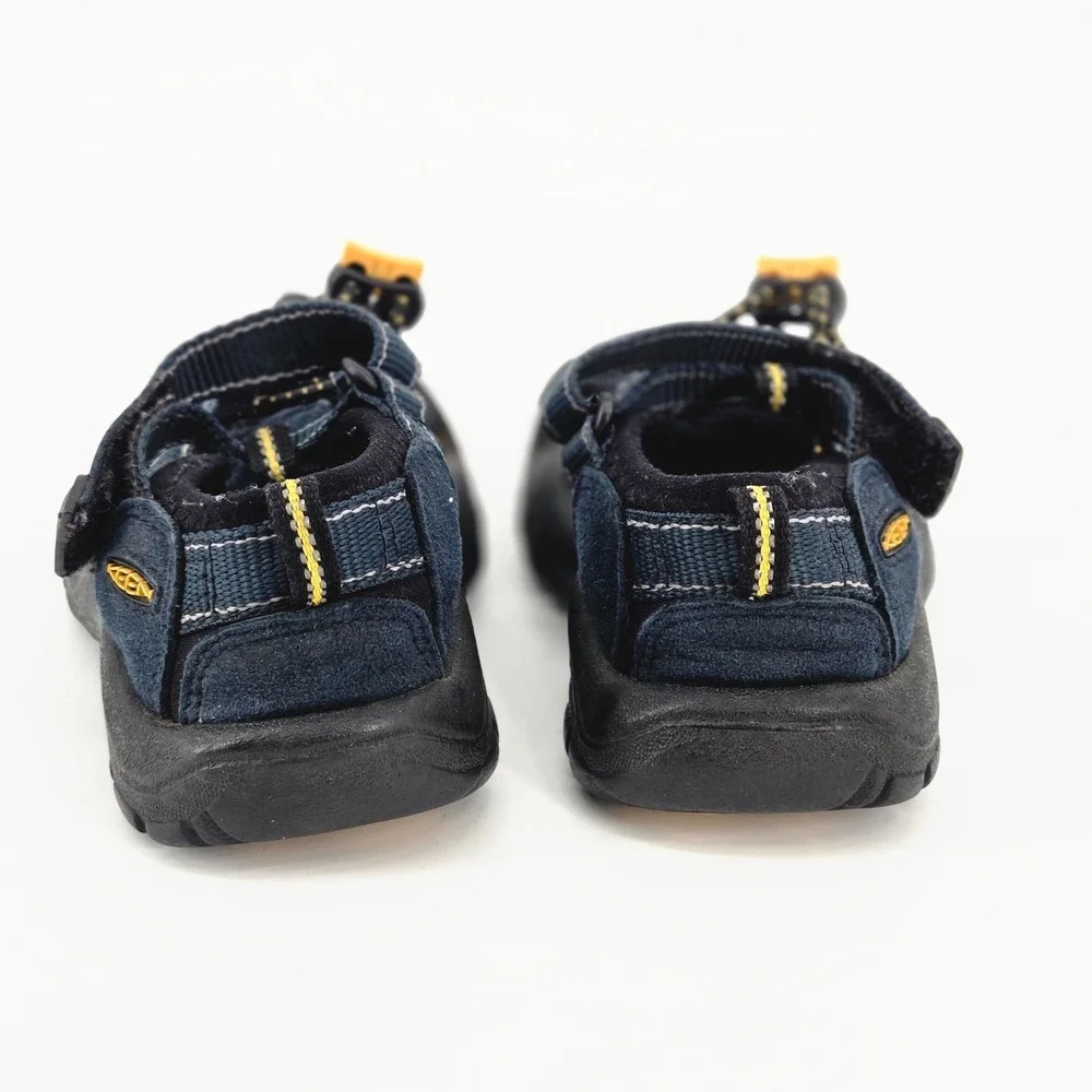 Keen Newport H2 Waterproof Sandals Kids Size 5 Navy Blue Black Yellow Outdoor